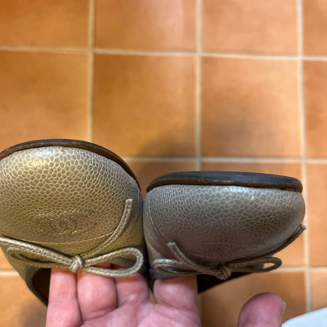 CHANELバレリーナ シャネル サイズ38.5 24 箱無し