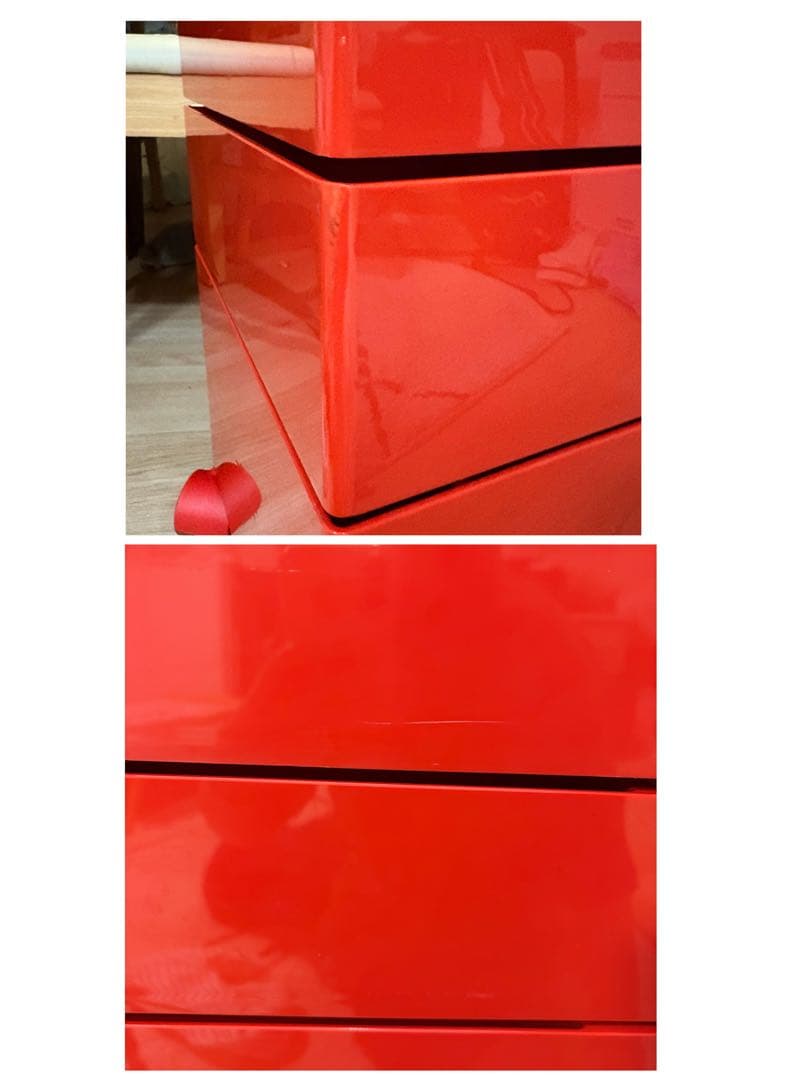 【希少レッド】MAGIS 360° コンテナ 5段 天板なし