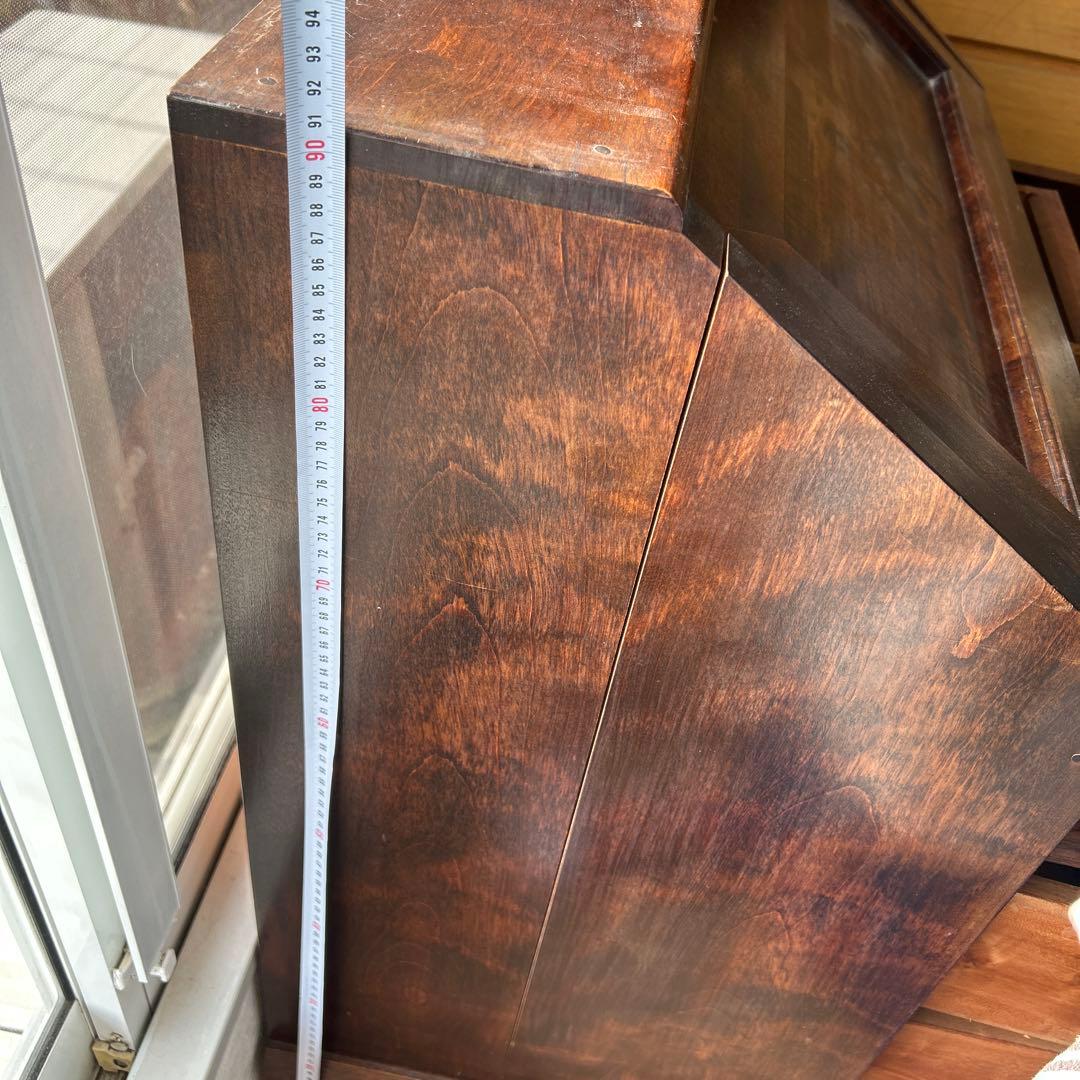 木製ダークブラウン箪笥 卓型