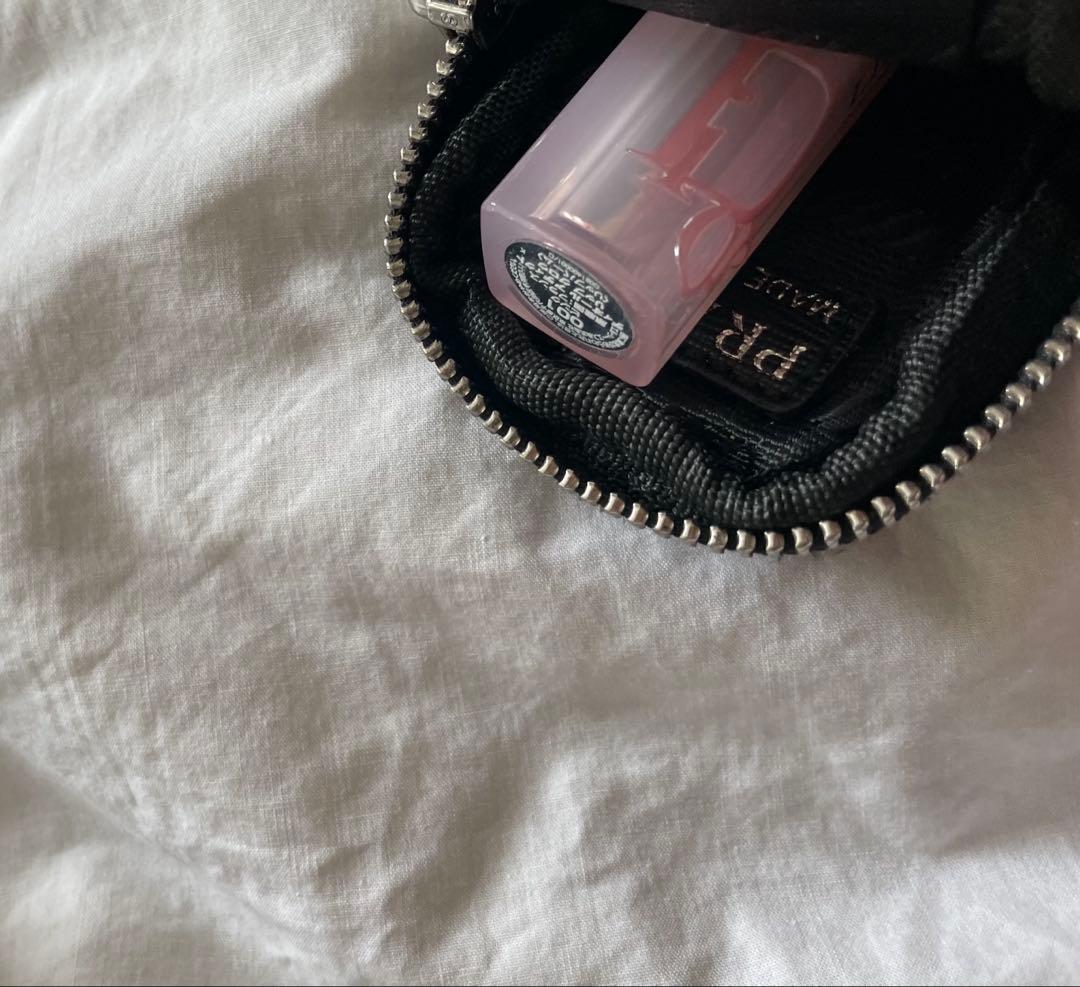 PRADA ブラック ナイロン ファスナー付ポーチ