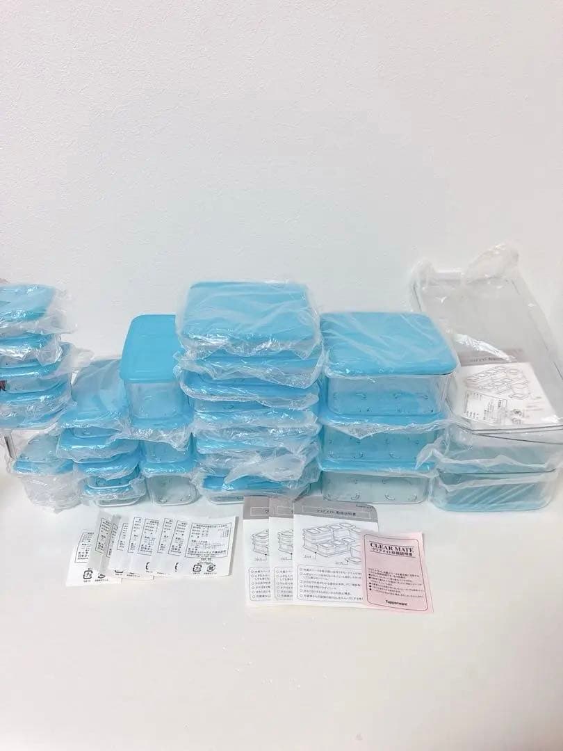 Tupperware タッパーウェア　クリアメイト　26点セット　ブルー