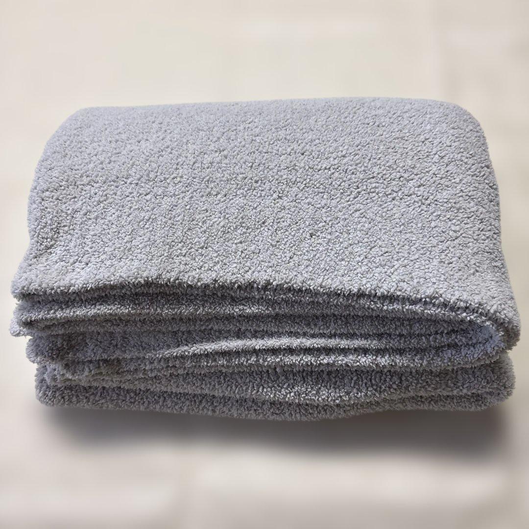 kashwere カシウエア　大判ブランケット　グレー　180cm×140cm