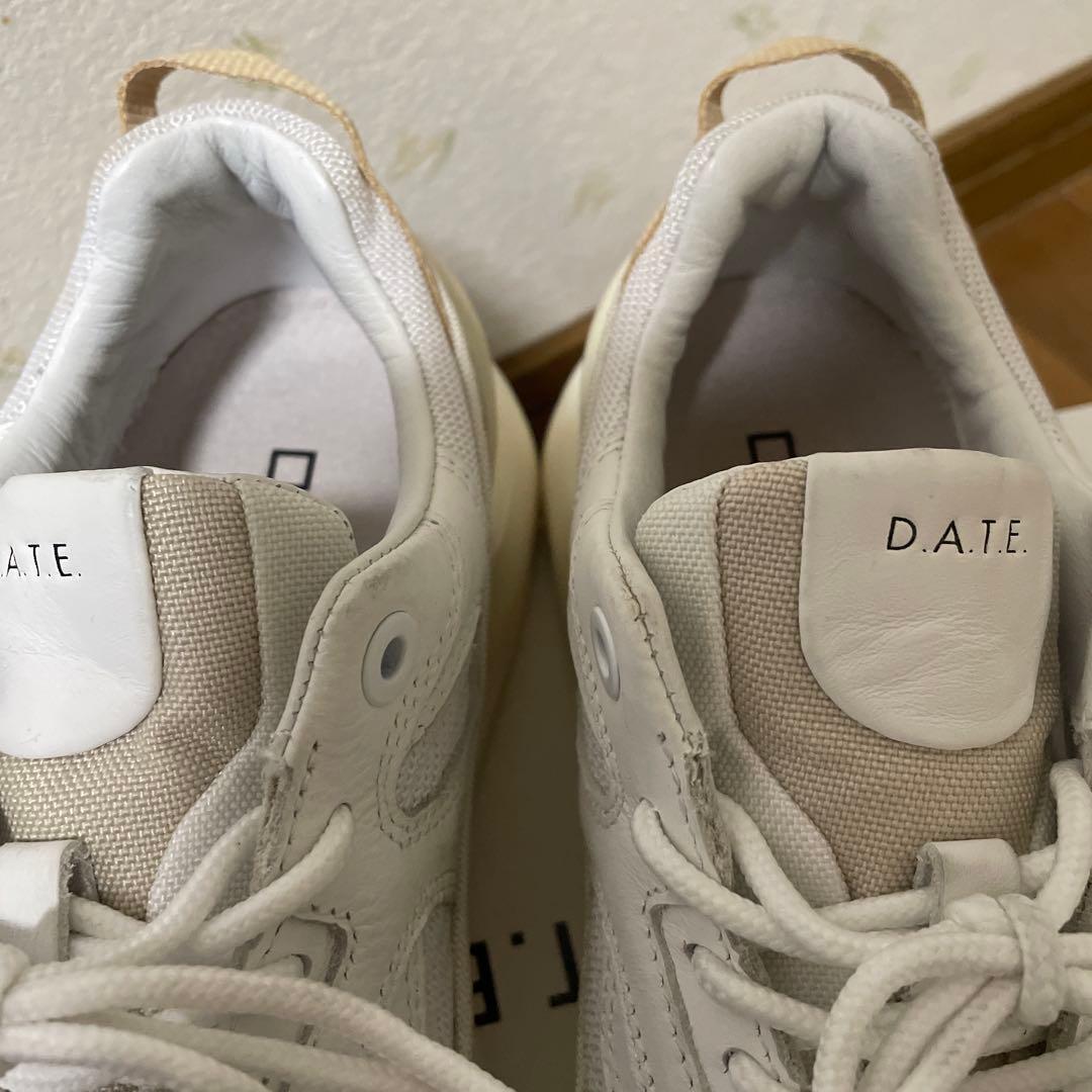⭐︎とうこです⭐︎ DATE ホワイト ベージュ スニーカー　38