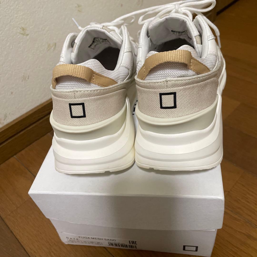 ⭐︎とうこです⭐︎ DATE ホワイト ベージュ スニーカー　38