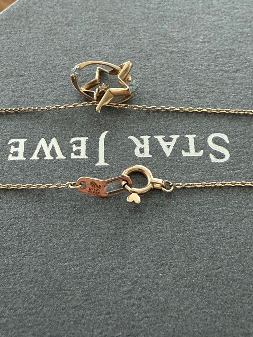 スタージュエリー ✨k10ダイヤモンド0.01ネックレス⭐︎保証書付き