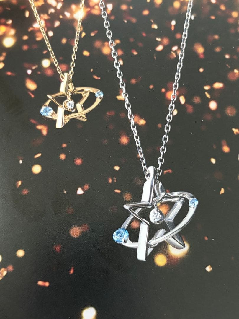 スタージュエリー ✨k10ダイヤモンド0.01ネックレス⭐︎保証書付き