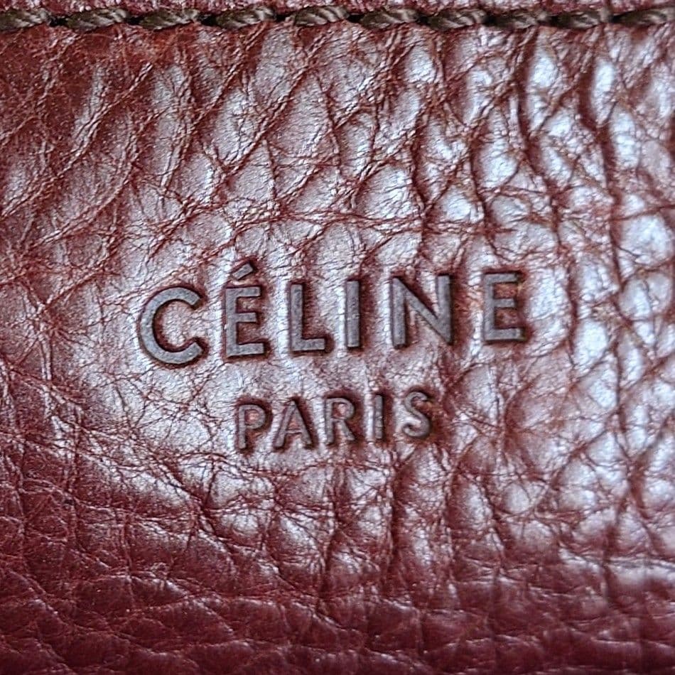 希少 セリーヌ 2way フィービー期 ショルダーバッグ ワンショル 茶 レザー