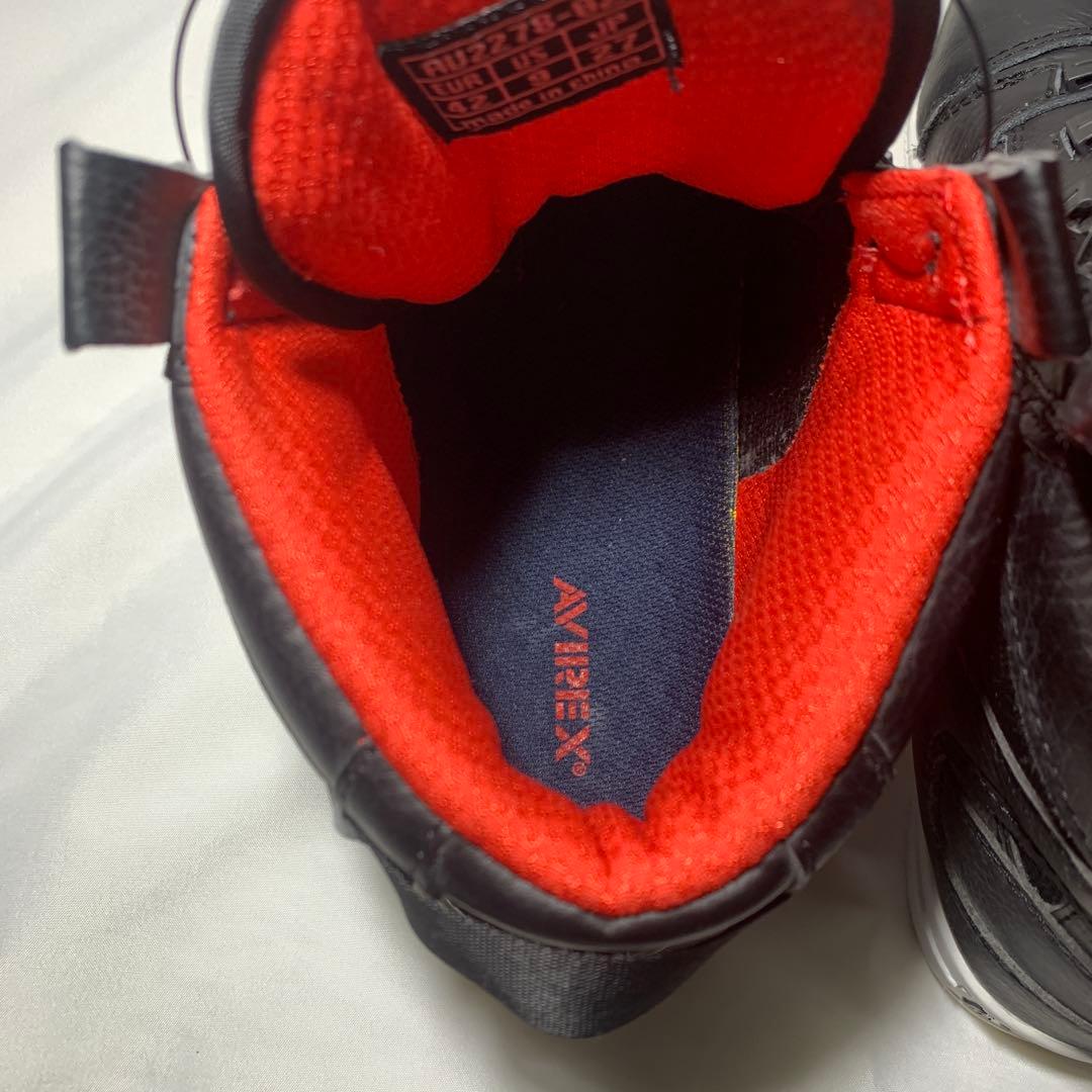 AVIREX ハイカットスニーカー ブラック　ボア　27cm