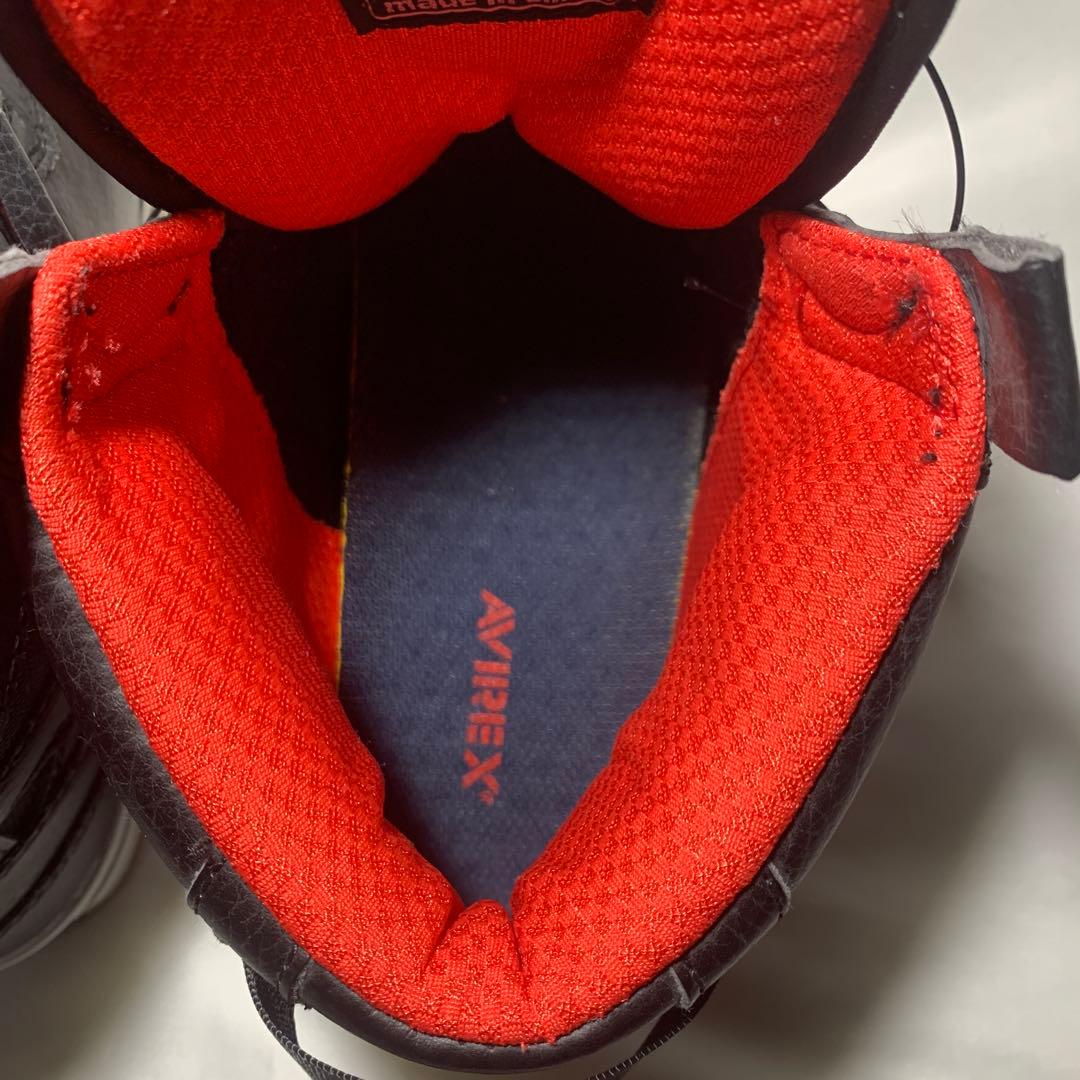 AVIREX ハイカットスニーカー ブラック　ボア　27cm