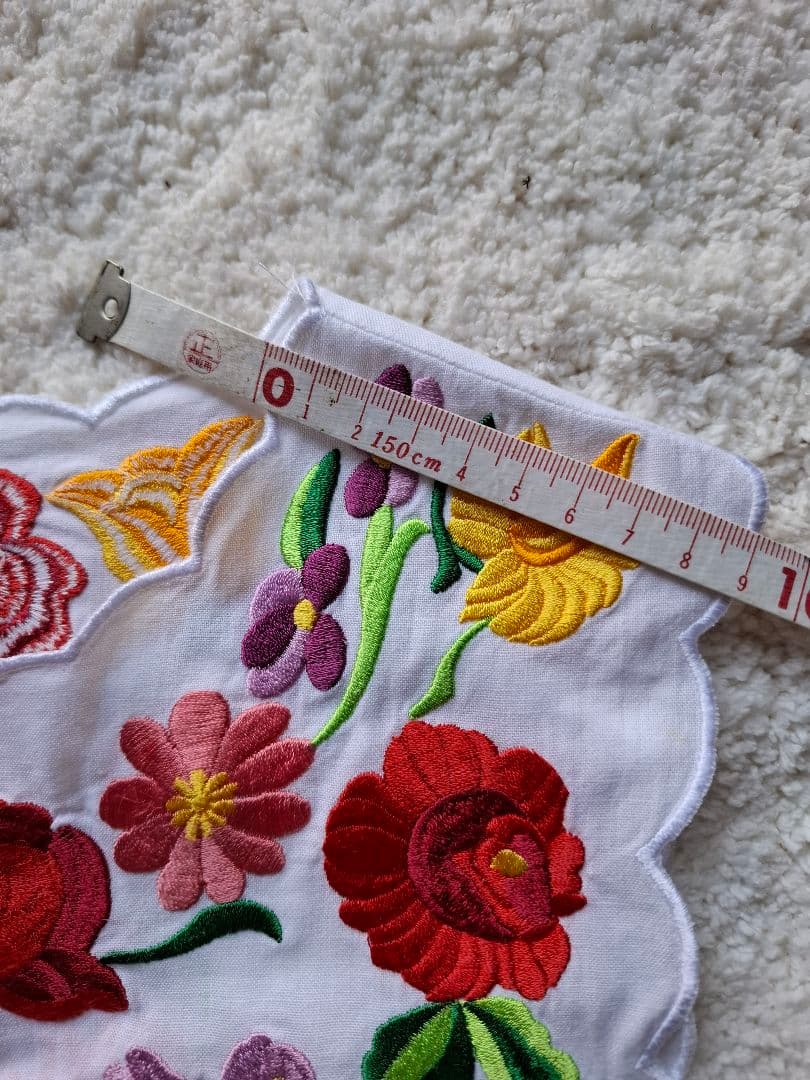 フォークダンス花柄刺繍ベスト&スカートセット