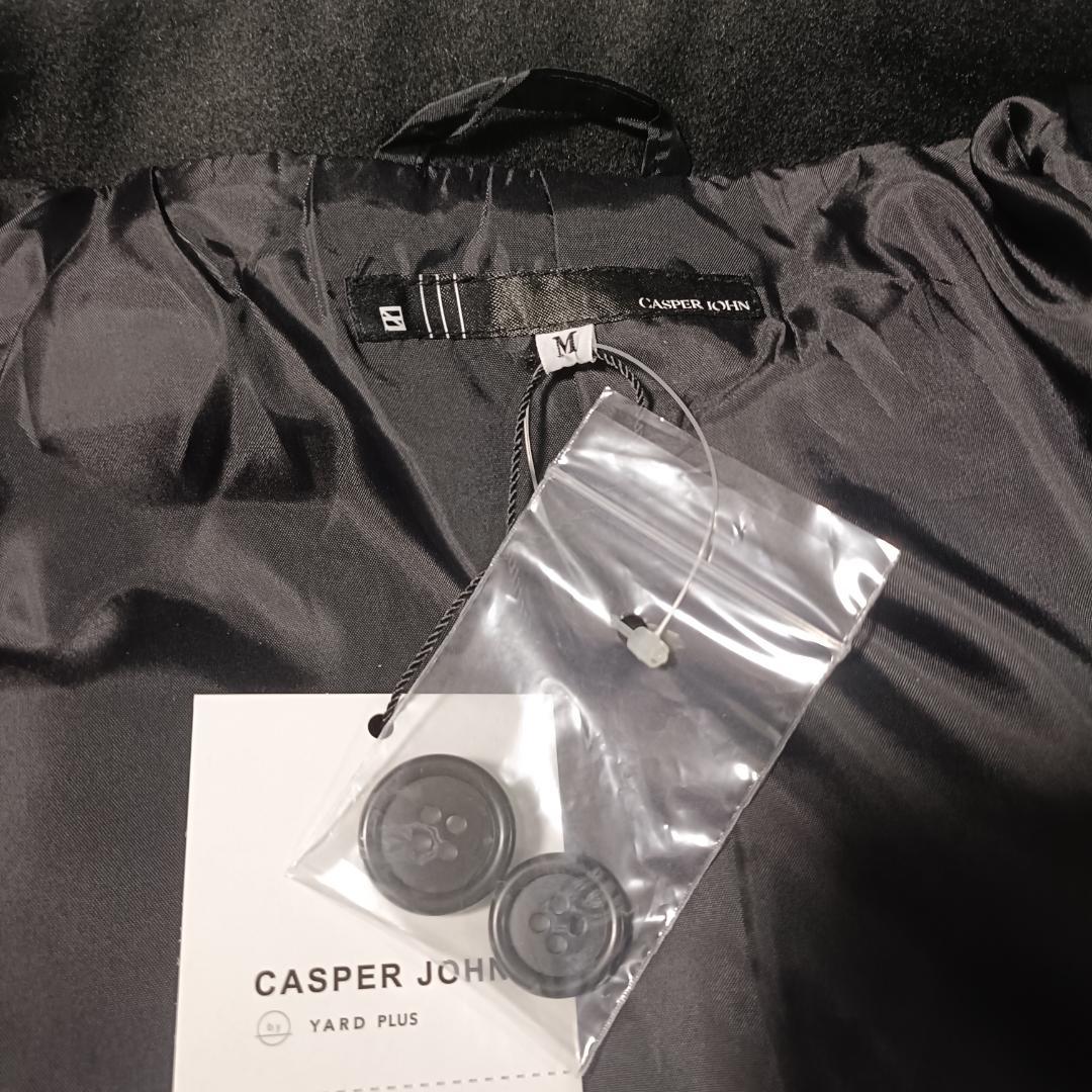 60%OFF 新品 ショート丈 Pコート M ブラック CASPER JOHN