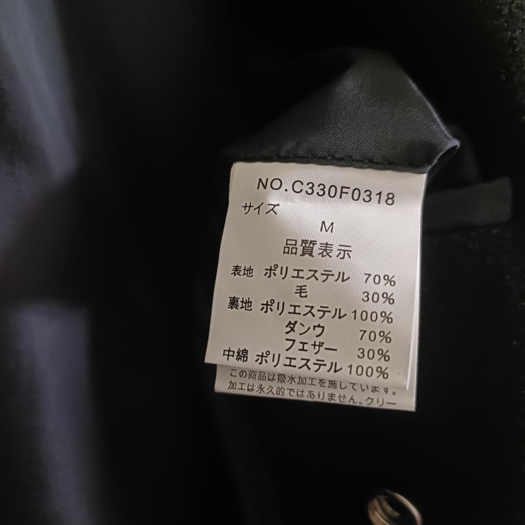 60%OFF 新品 ショート丈 Pコート M ブラック CASPER JOHN