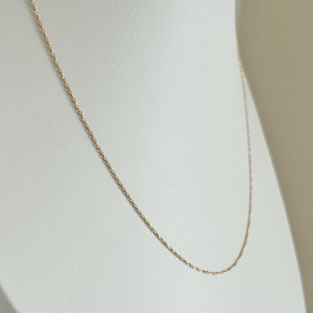 早いもの勝ち‼️新品 日本製 18金 K18 スクリュー ネックレス 40cm