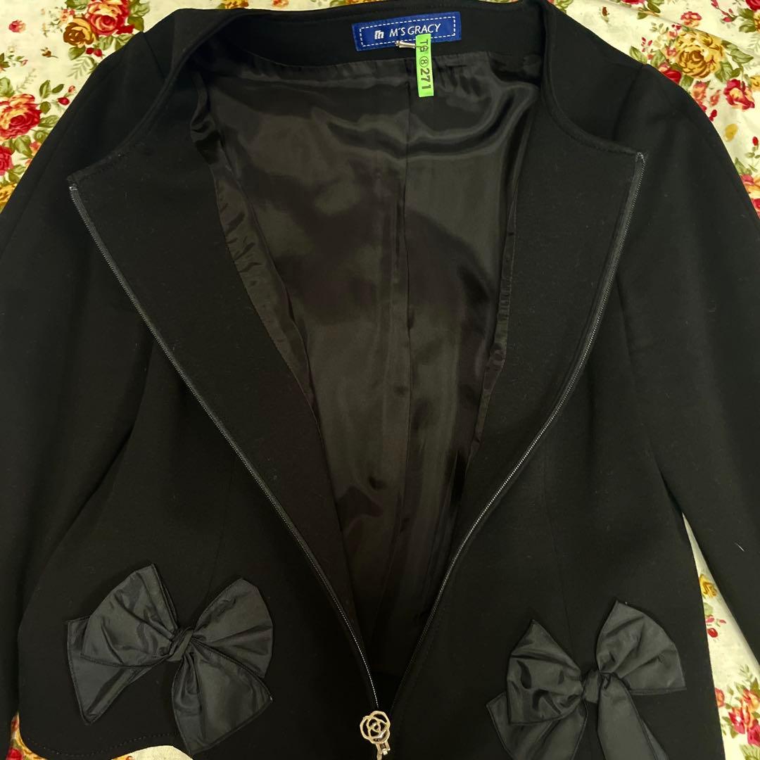 ❤︎エムズグレイシー❤︎リボンジャケット４０