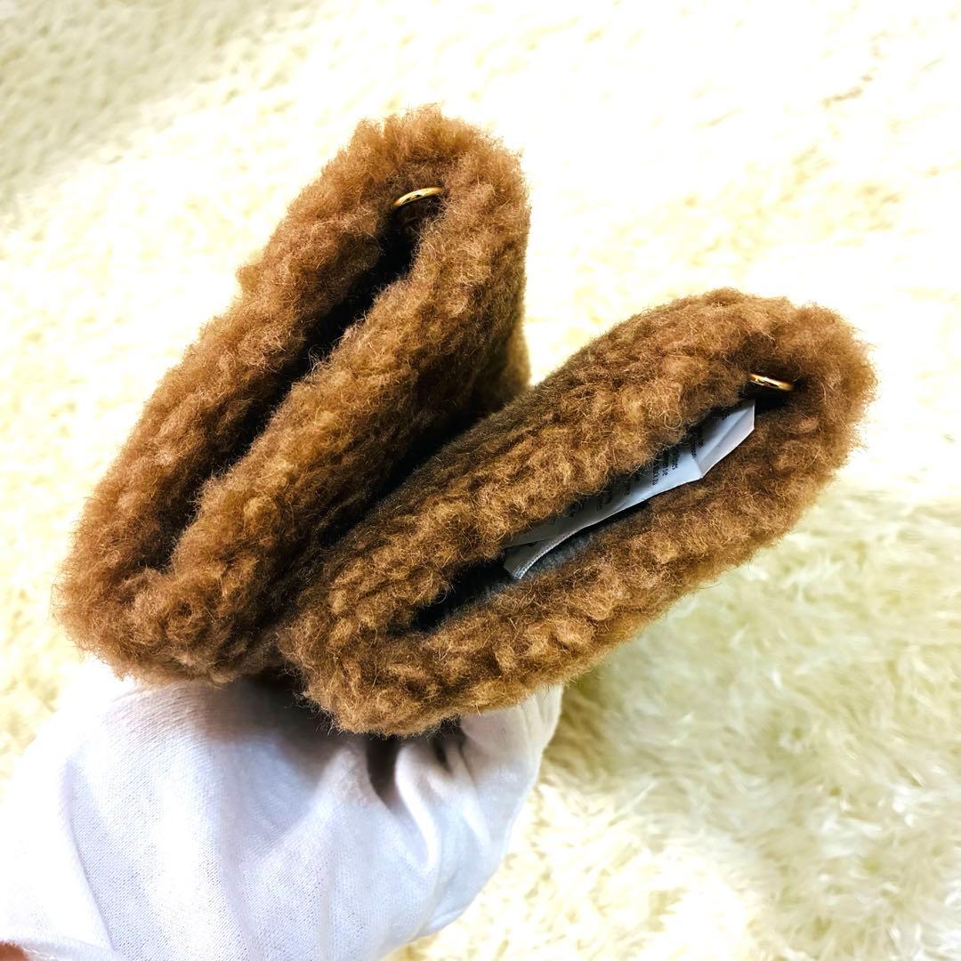 ★ 未使用　MaxMara マックスマーラ ミトン 手袋　テディベア　ブラウン