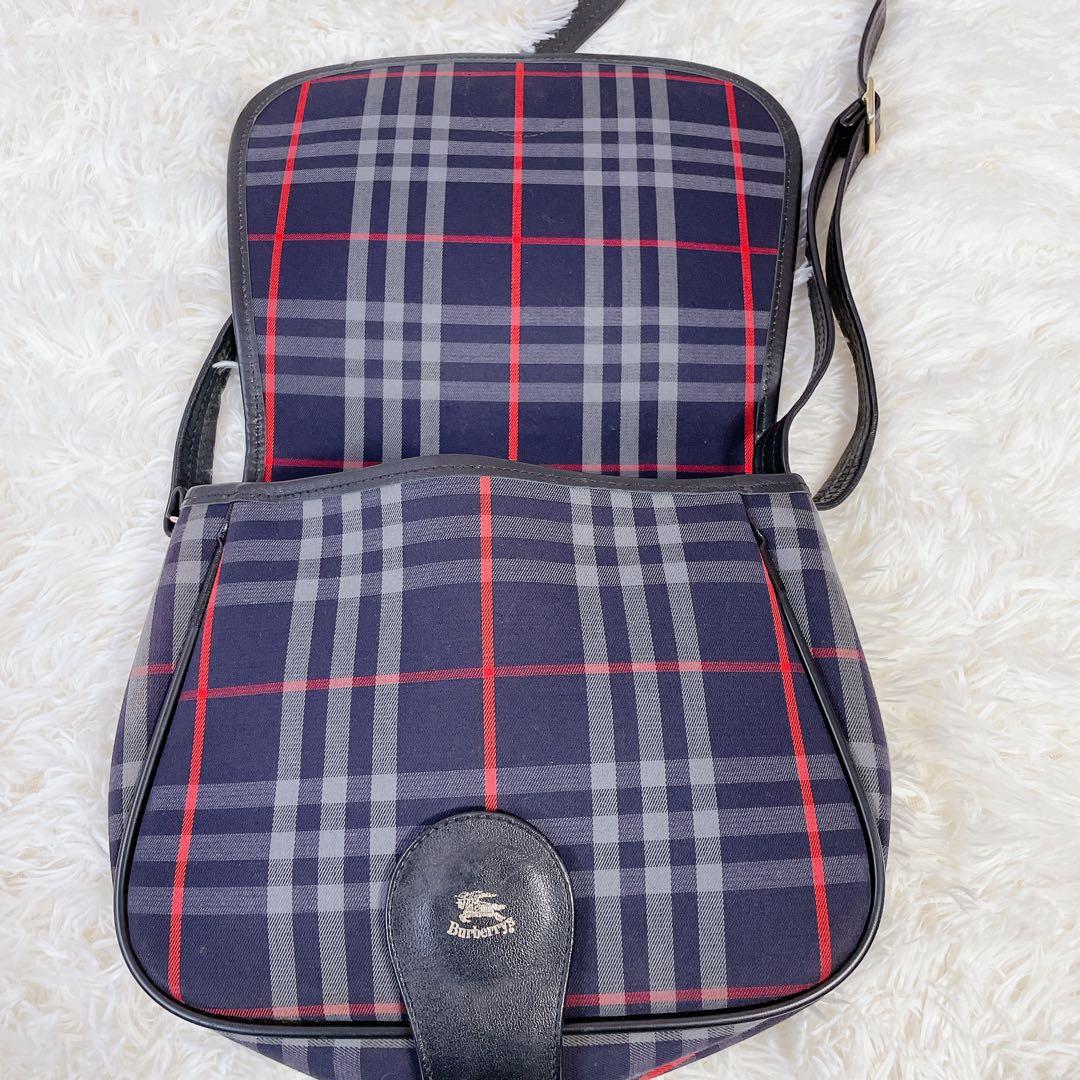 美品　ヴィンテージバーバリー　ノバチェック柄　ショルダーバッグ　斜め掛け