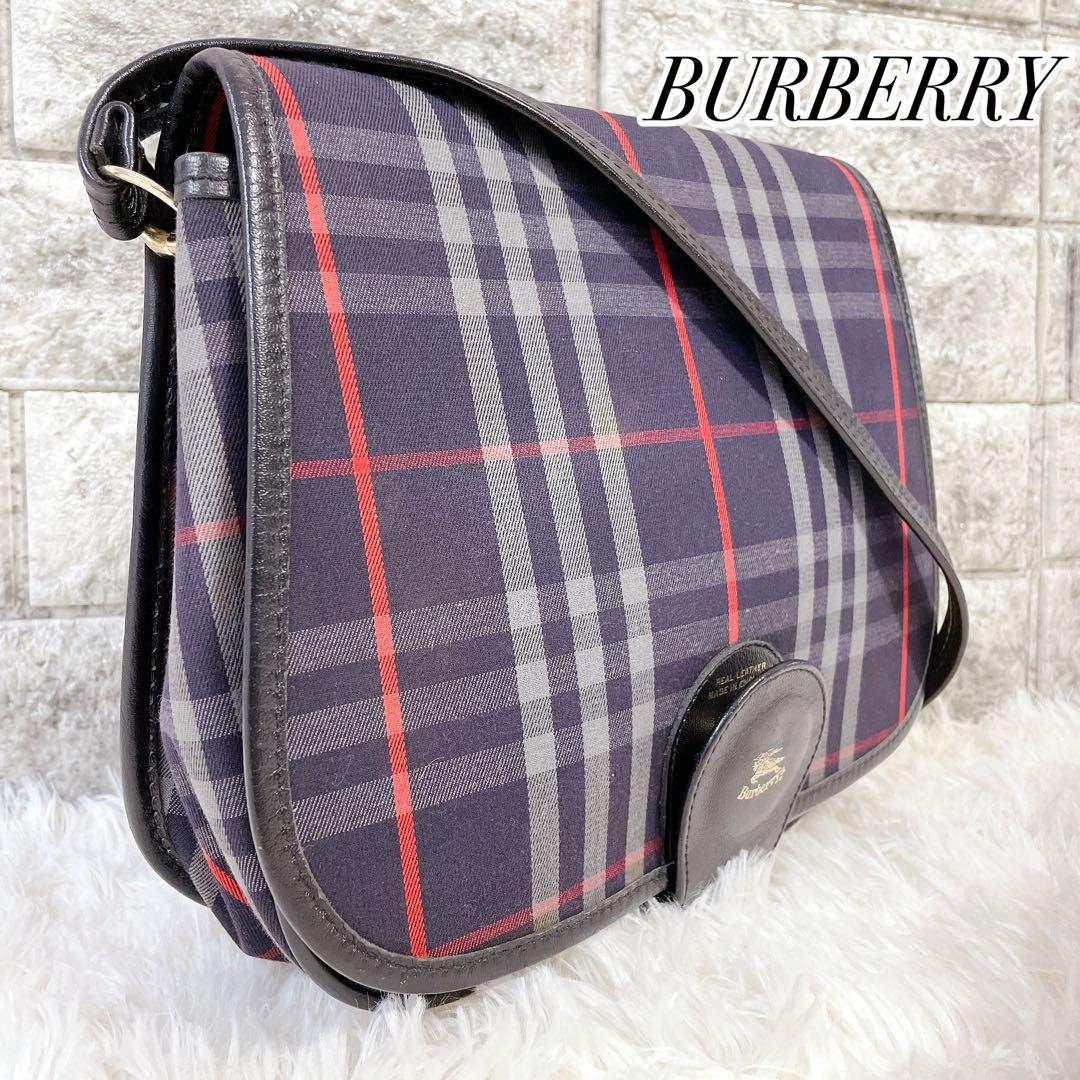 美品　ヴィンテージバーバリー　ノバチェック柄　ショルダーバッグ　斜め掛け