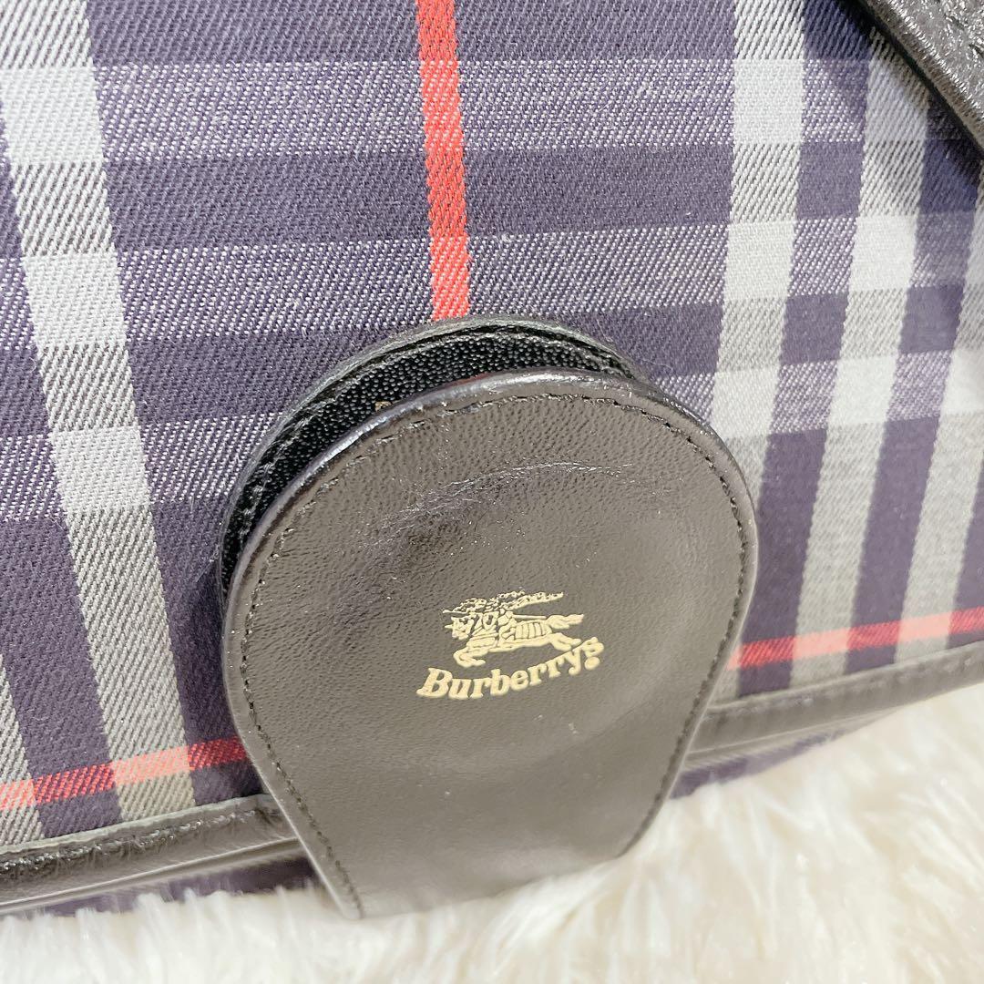 美品　ヴィンテージバーバリー　ノバチェック柄　ショルダーバッグ　斜め掛け
