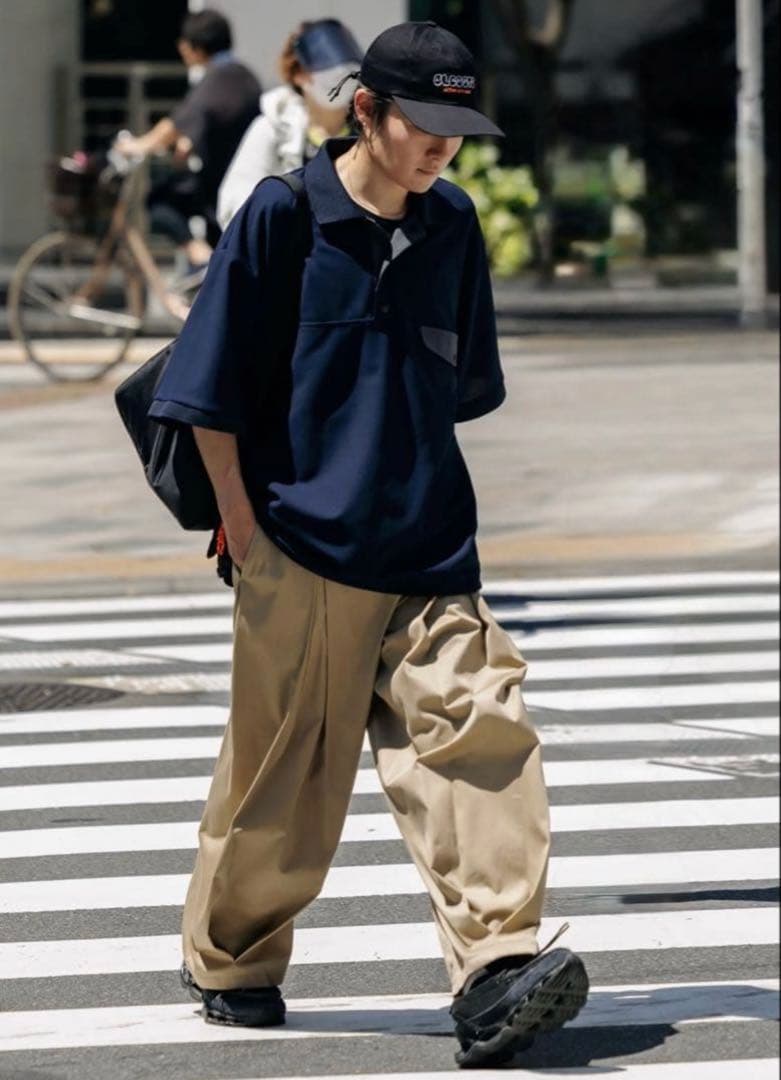 トップス ACTIVE CITY S/S SNAP POLO SHIRT
