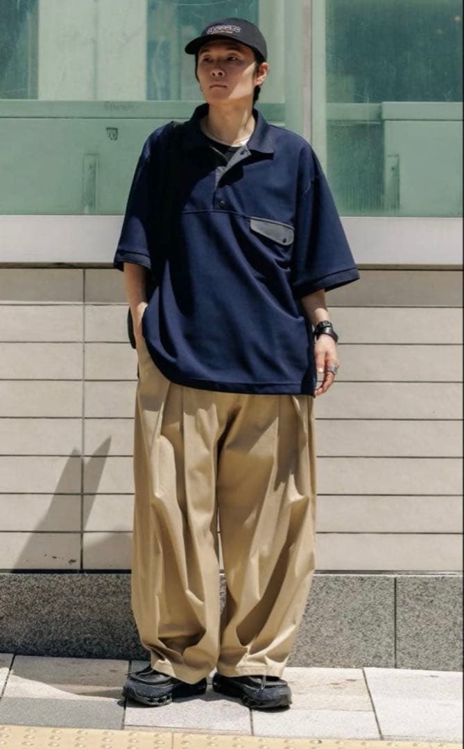 トップス ACTIVE CITY S/S SNAP POLO SHIRT