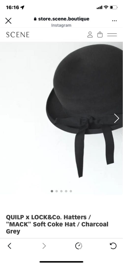 LOCK&CO HATTERS コークハット　60cm QUILP