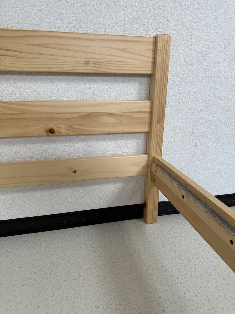 【引取限定】無印良品 シングルベッド フレーム パイン材 管理No.i4