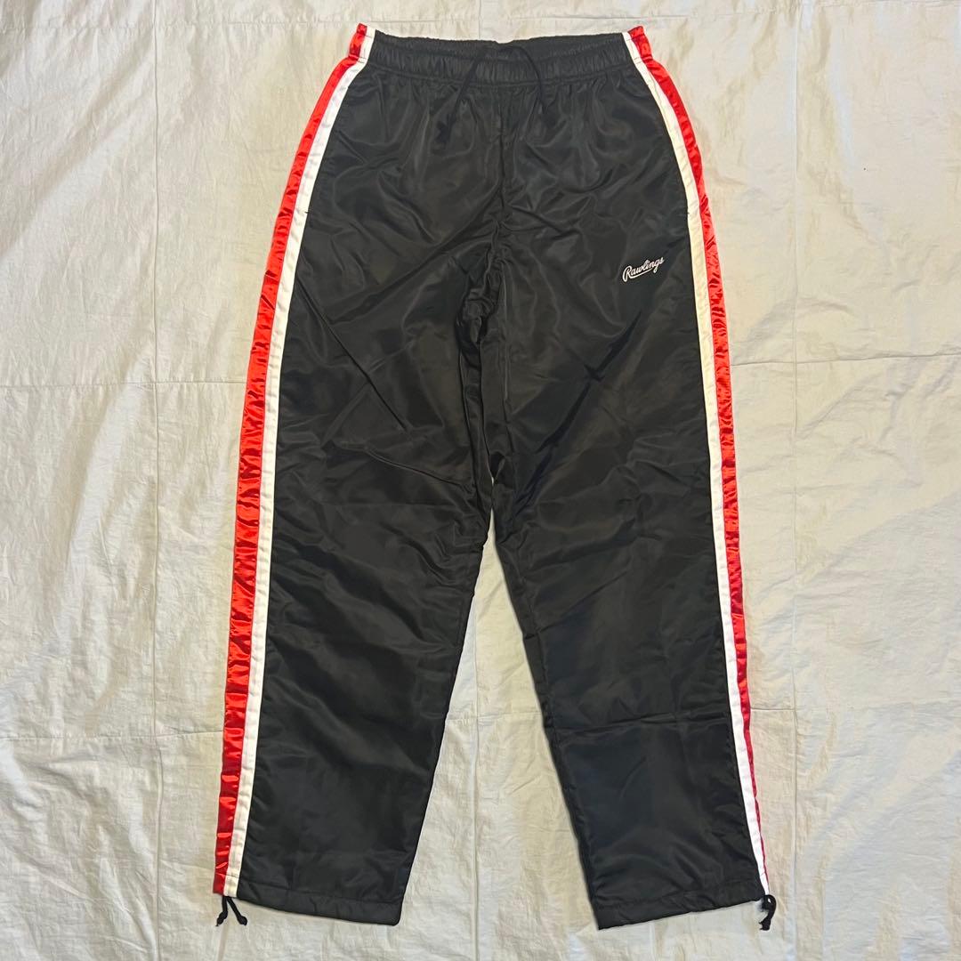 RAWLINGS ナイロンセットアップ L ブラック 野球 スポーツ 運動着