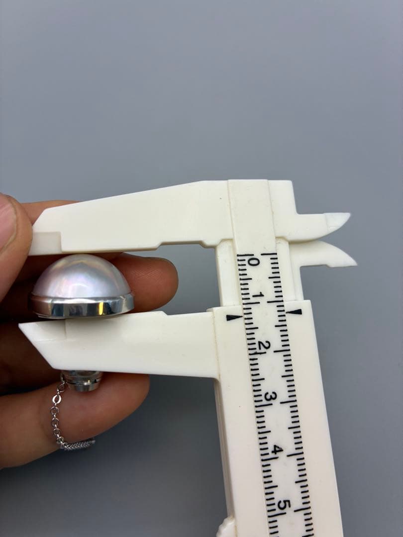 2cm タサキ　本真珠　マベパール　タイタックピン　美品