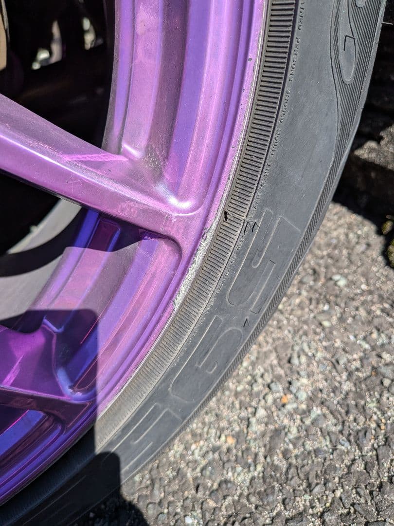 RAYS g-games 紫ホイール 中村直樹 ドリフト 18インチ