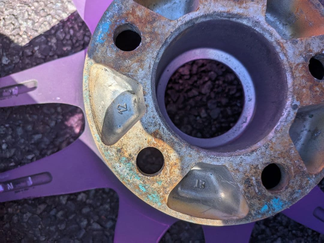 RAYS g-games 紫ホイール 中村直樹 ドリフト 18インチ