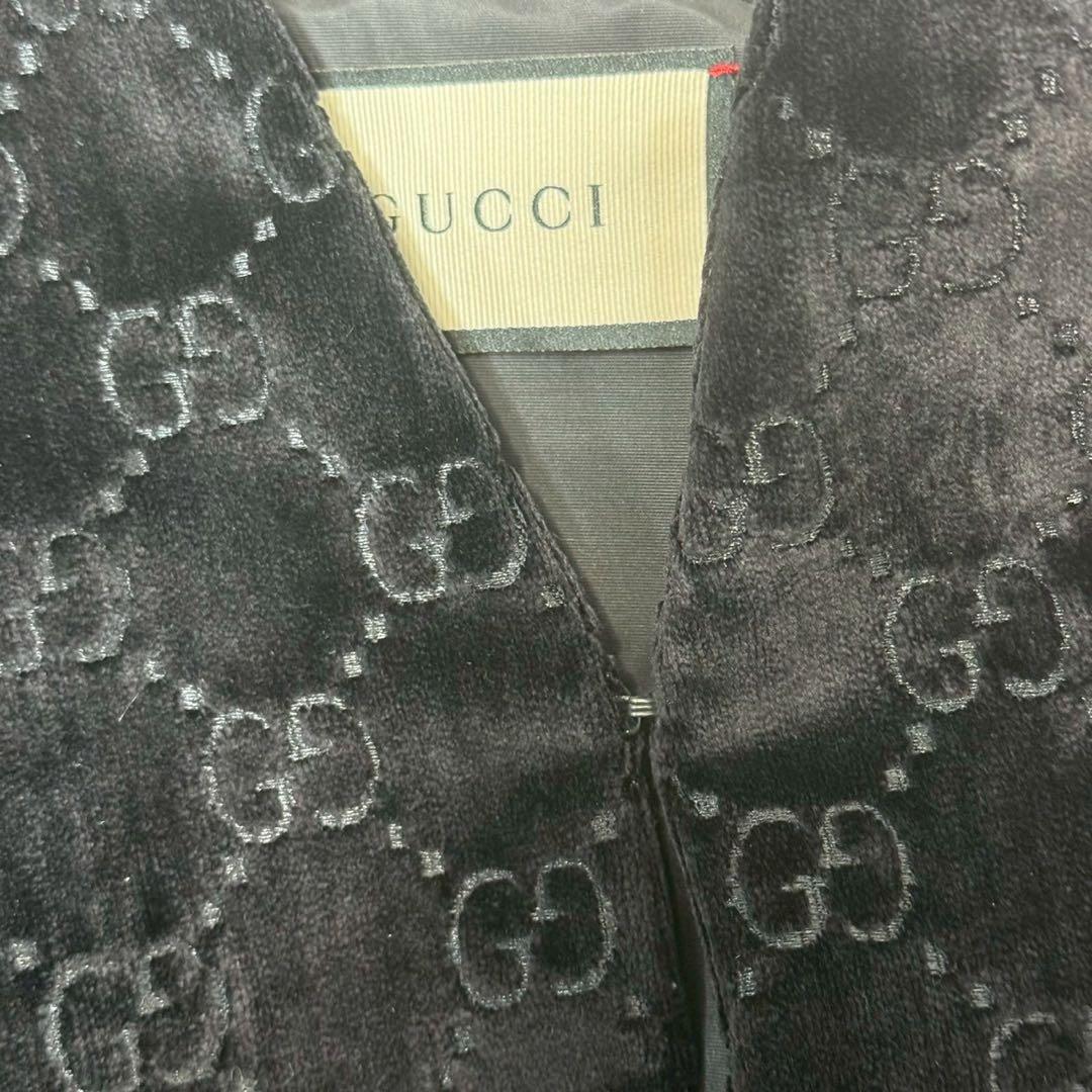 グッチ　GUCCI ベルベット　ケープ　GG柄