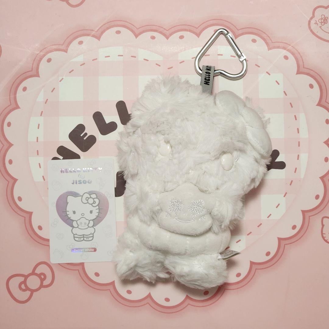 BLACKPINK ジス ハローキティぬいぐるみ キーホルダー シークレット 白