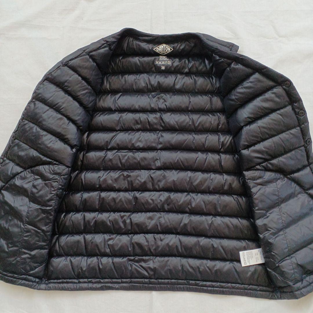 DANTON ダウンベスト ブラック 38