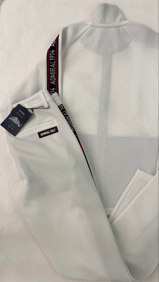 値下げADMIARL GOLF ジャケットとパンツセット Mサイズ ホワイト
