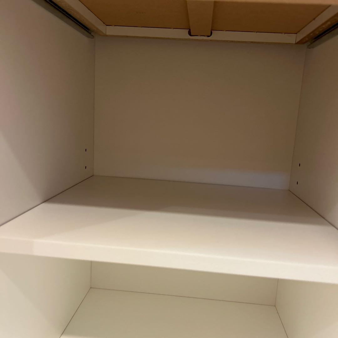 食器棚 キッチンボード ニトリ ダリア レンジボード カップボード　白　ホワイト