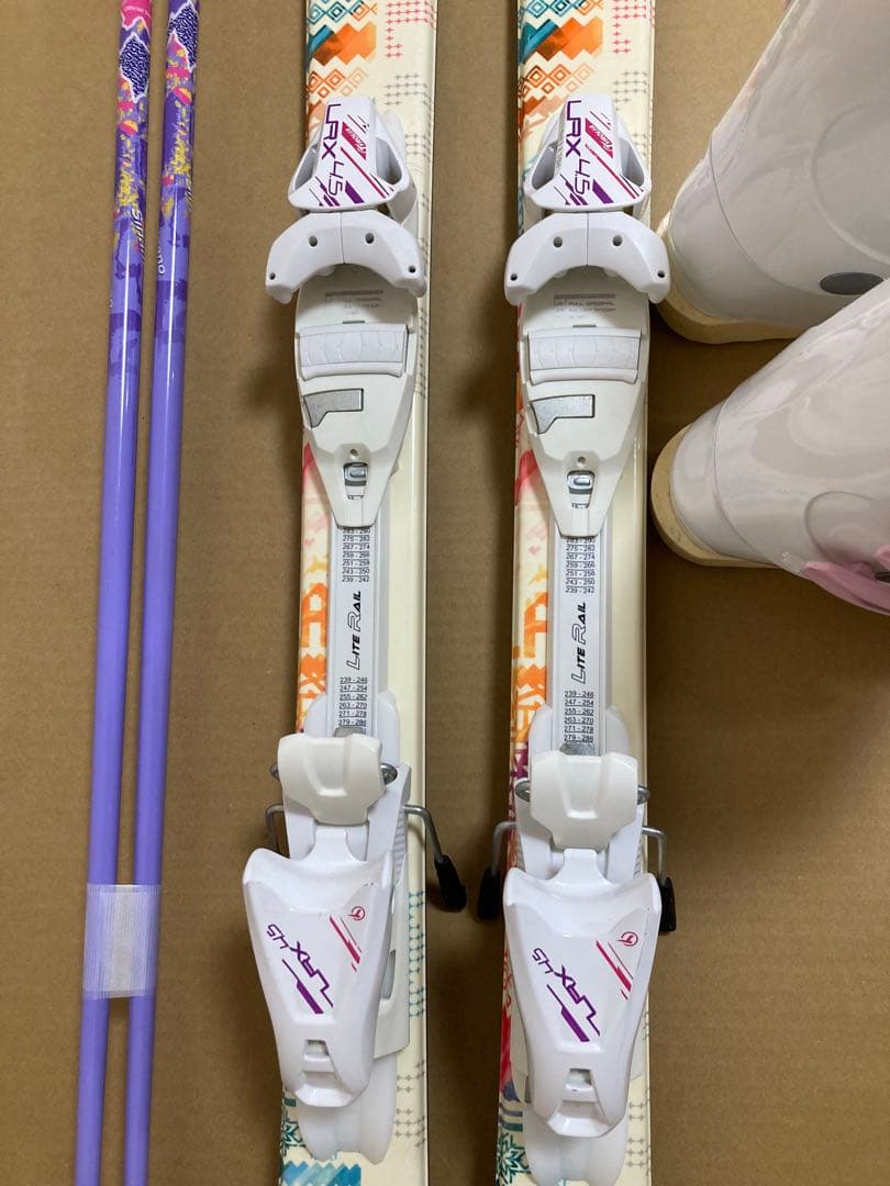 ジュニア 用Hart スキー140cmブーツ24.5cm ストック　3点セット