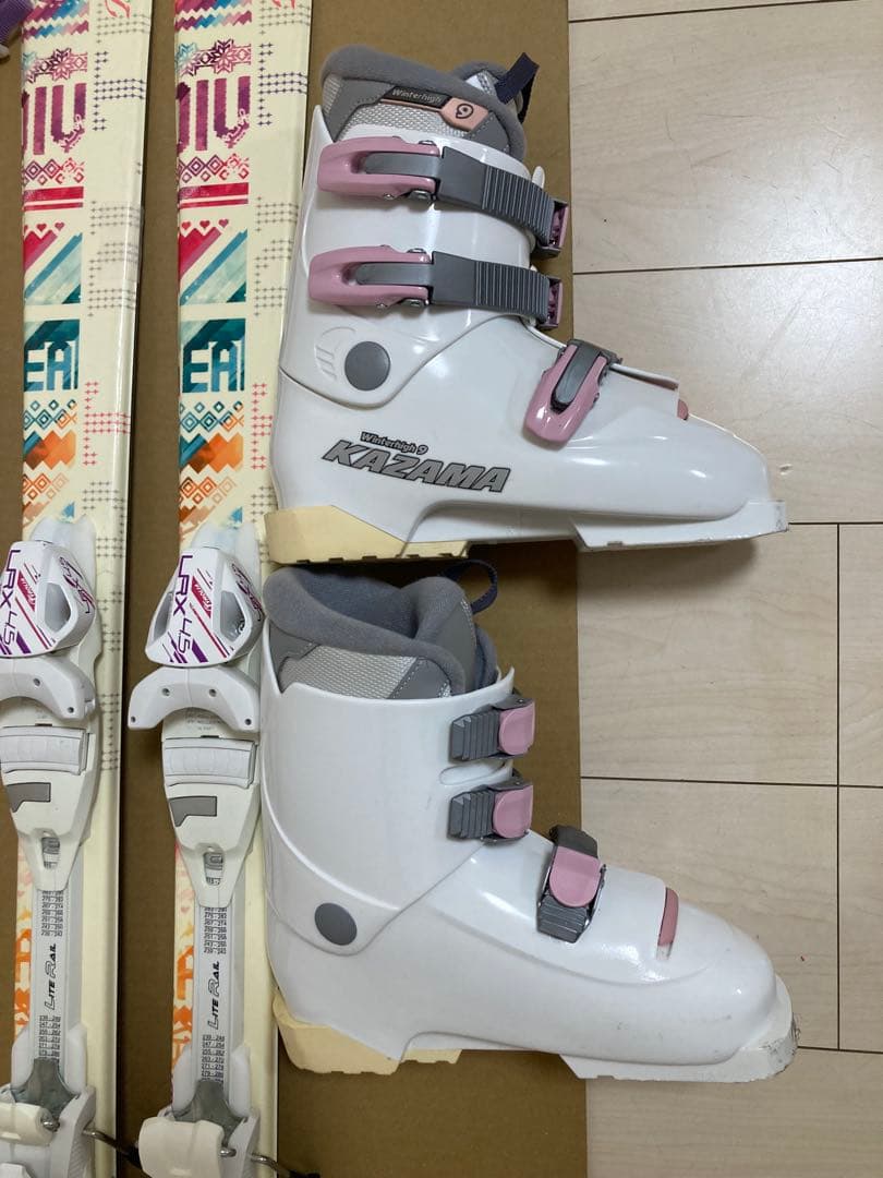 ジュニア 用Hart スキー140cmブーツ24.5cm ストック　3点セット