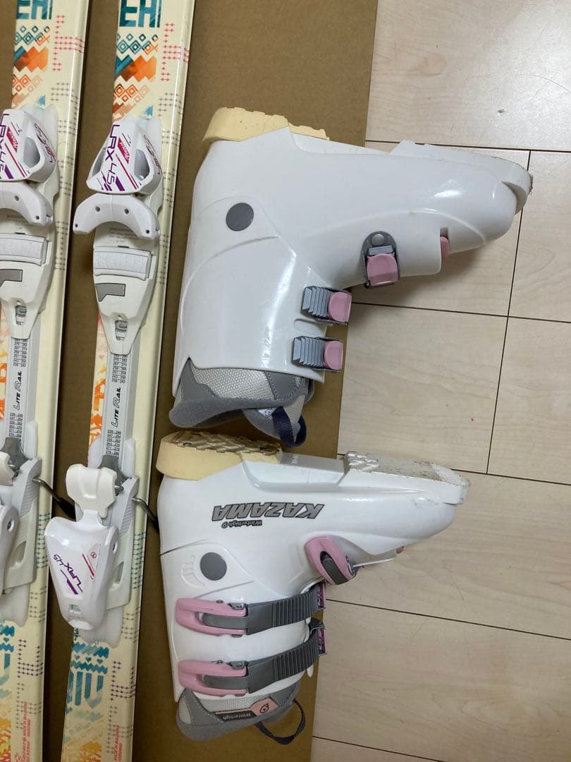 ジュニア 用Hart スキー140cmブーツ24.5cm ストック　3点セット