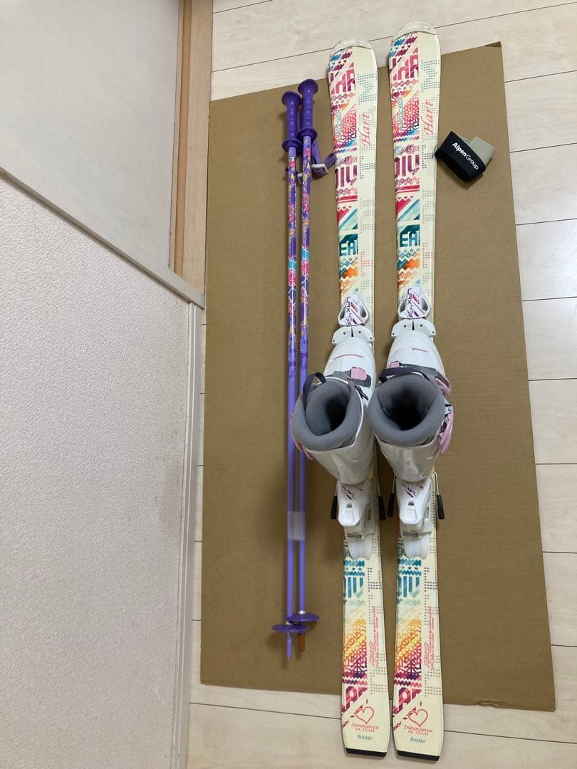 ジュニア 用Hart スキー140cmブーツ24.5cm ストック　3点セット