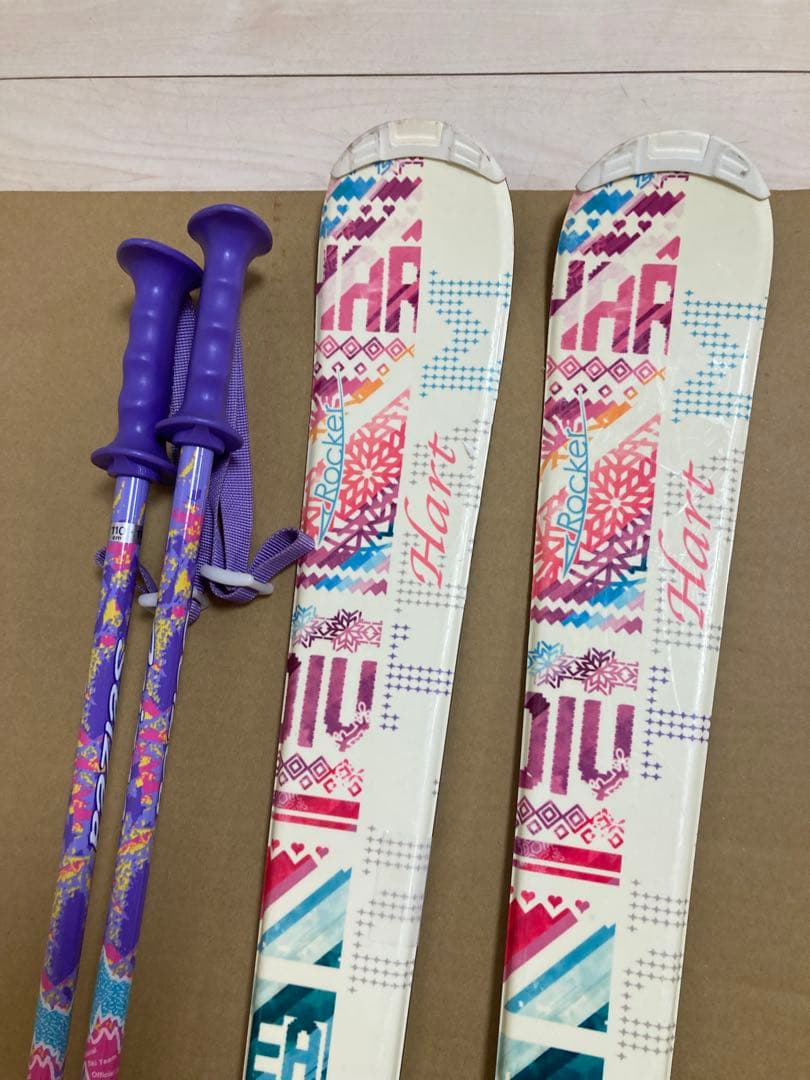 ジュニア 用Hart スキー140cmブーツ24.5cm ストック　3点セット