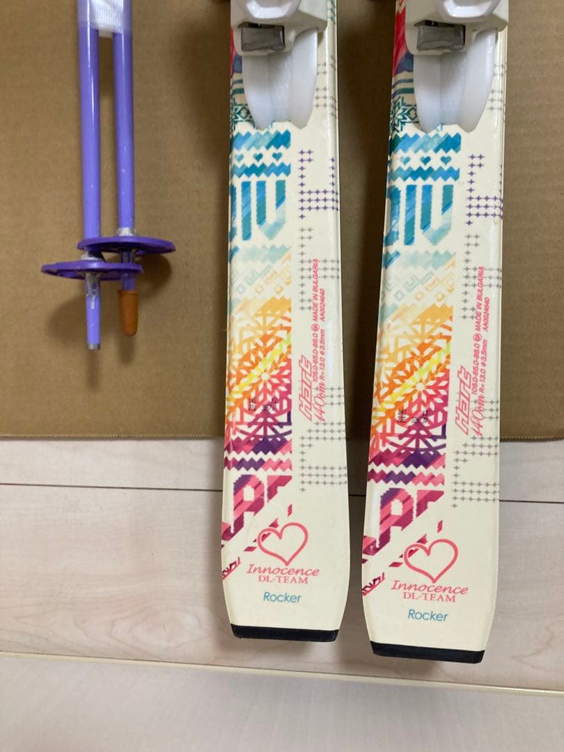 ジュニア 用Hart スキー140cmブーツ24.5cm ストック　3点セット