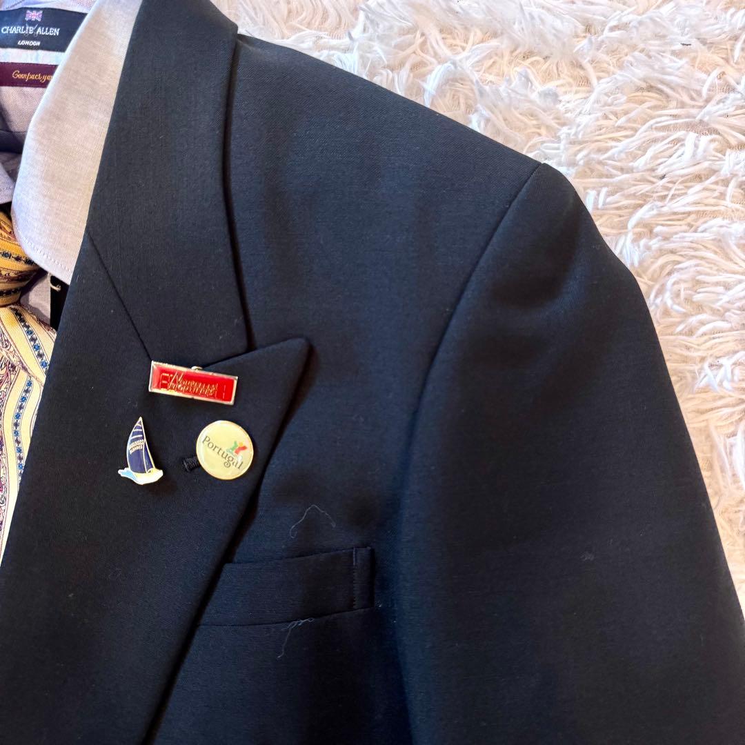 【LiLi6_6 様4点セット】モヘヤ混 ダブル スーツ セットアップ ピンズ