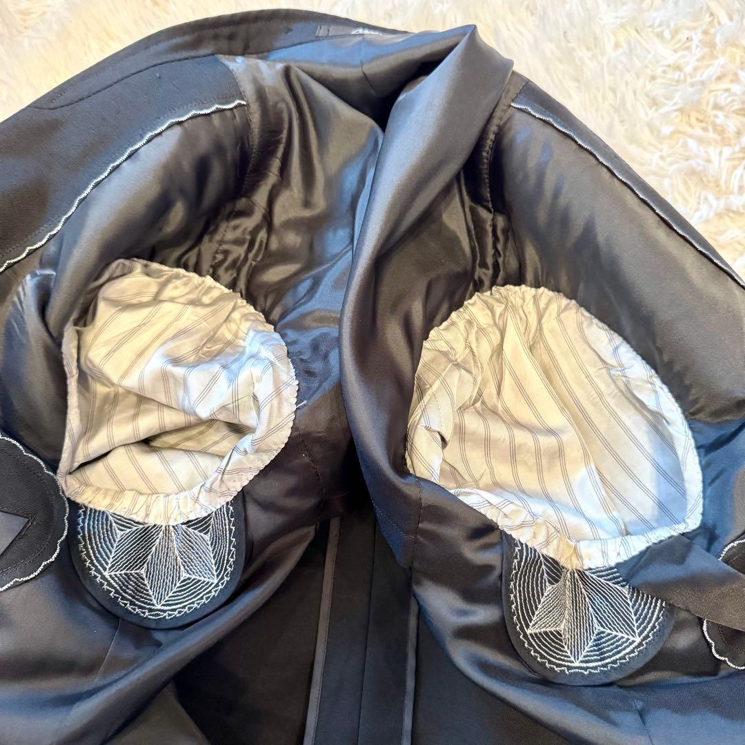 【LiLi6_6 様4点セット】モヘヤ混 ダブル スーツ セットアップ ピンズ