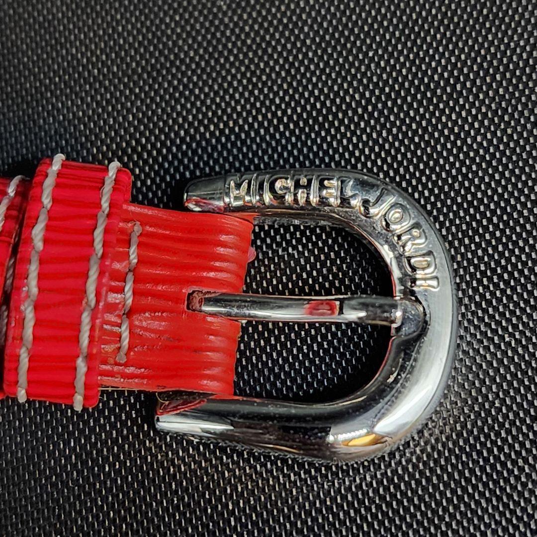 sahara】 ミシェルジョルディ　腕時計　クォーツ　新品電池　花柄　赤