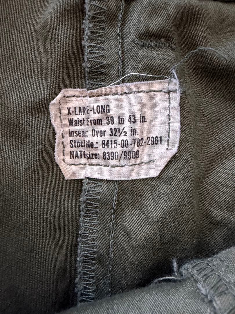 実物M65 米軍　ミリタリー　パンツ　 X-LARGE-LONG