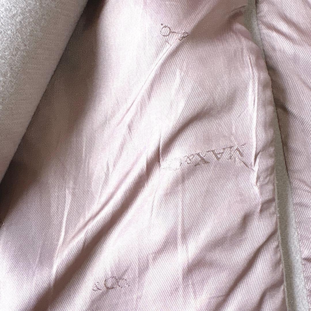 MAX&Co. ロングコート ショールカラー 女優襟 Aライン ベルト ファー