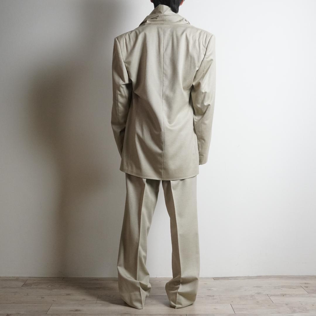 GIANNI VERSACE ショールカラーセットスーツ ベージュ/VW289