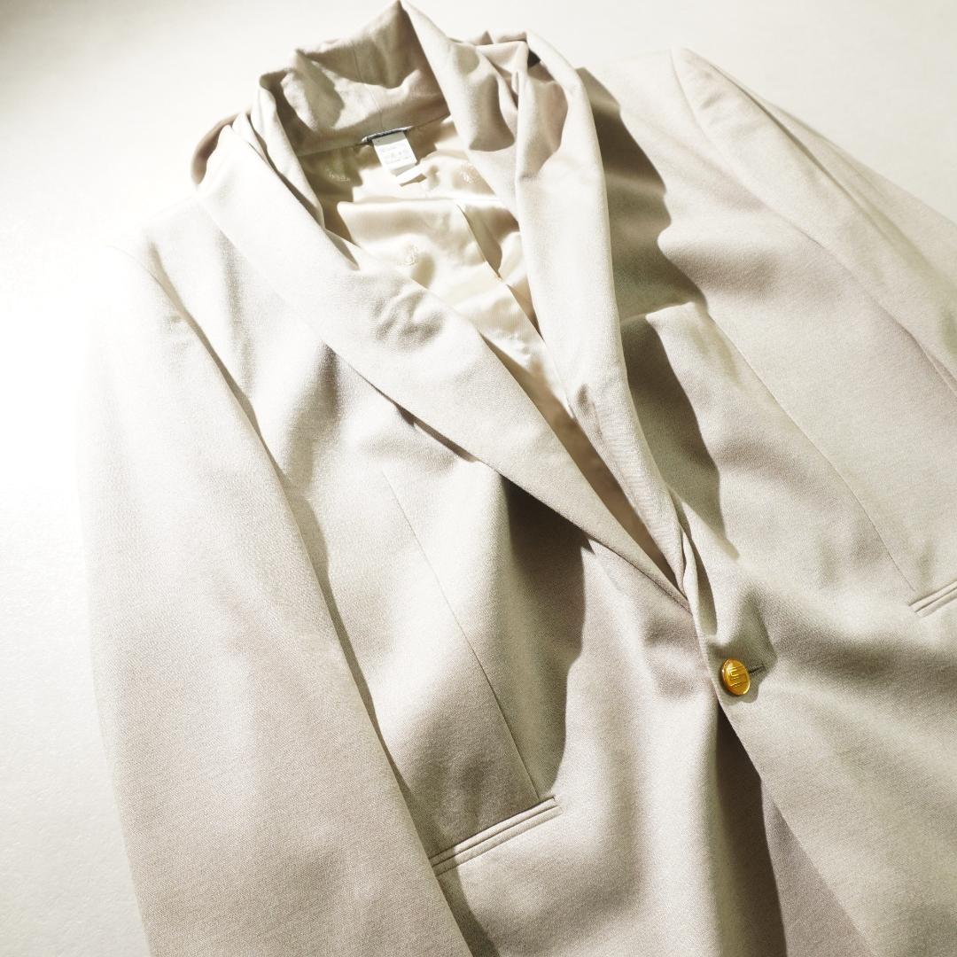 GIANNI VERSACE ショールカラーセットスーツ ベージュ/VW289