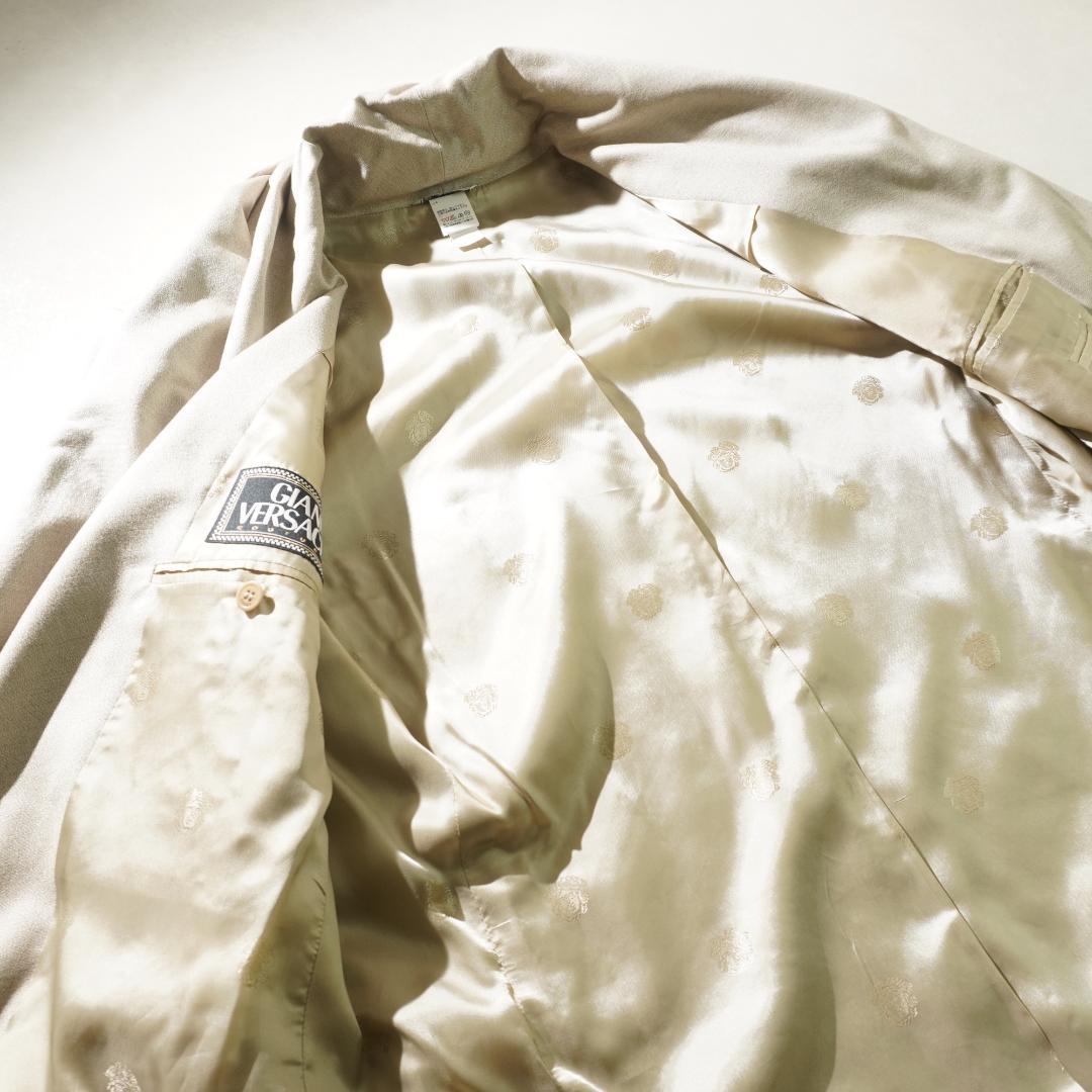 GIANNI VERSACE ショールカラーセットスーツ ベージュ/VW289