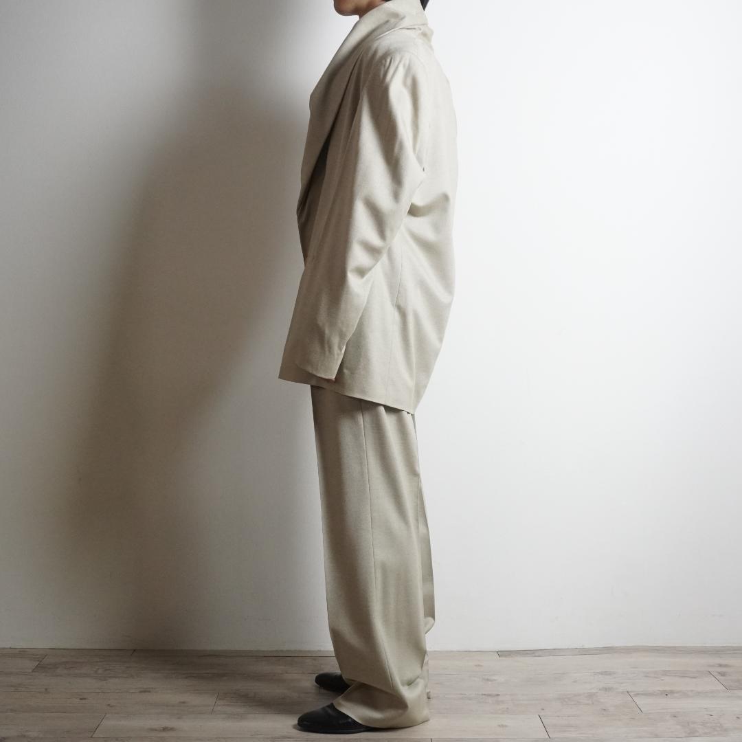 GIANNI VERSACE ショールカラーセットスーツ ベージュ/VW289